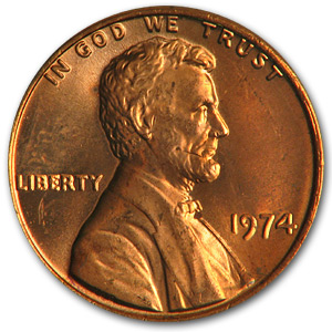 Buy 1974 Lincoln Cent BU (Red)