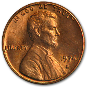 Buy 1974-D Lincoln Cent BU (Red)