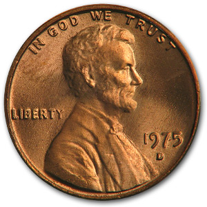 Buy 1975-D Lincoln Cent BU (Red)