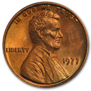 Buy 1977 Lincoln Cent BU (Red)