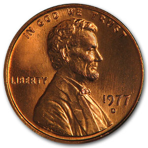 Buy 1977-D Lincoln Cent BU (Red)