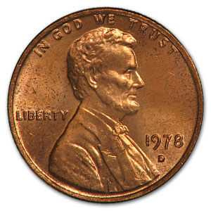 Buy 1978-D Lincoln Cent BU (Red)