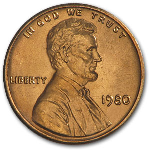 Buy 1980 Lincoln Cent BU (Red)
