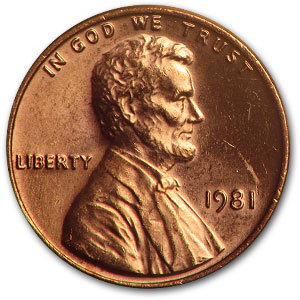Buy 1981 Lincoln Cent BU (Red)