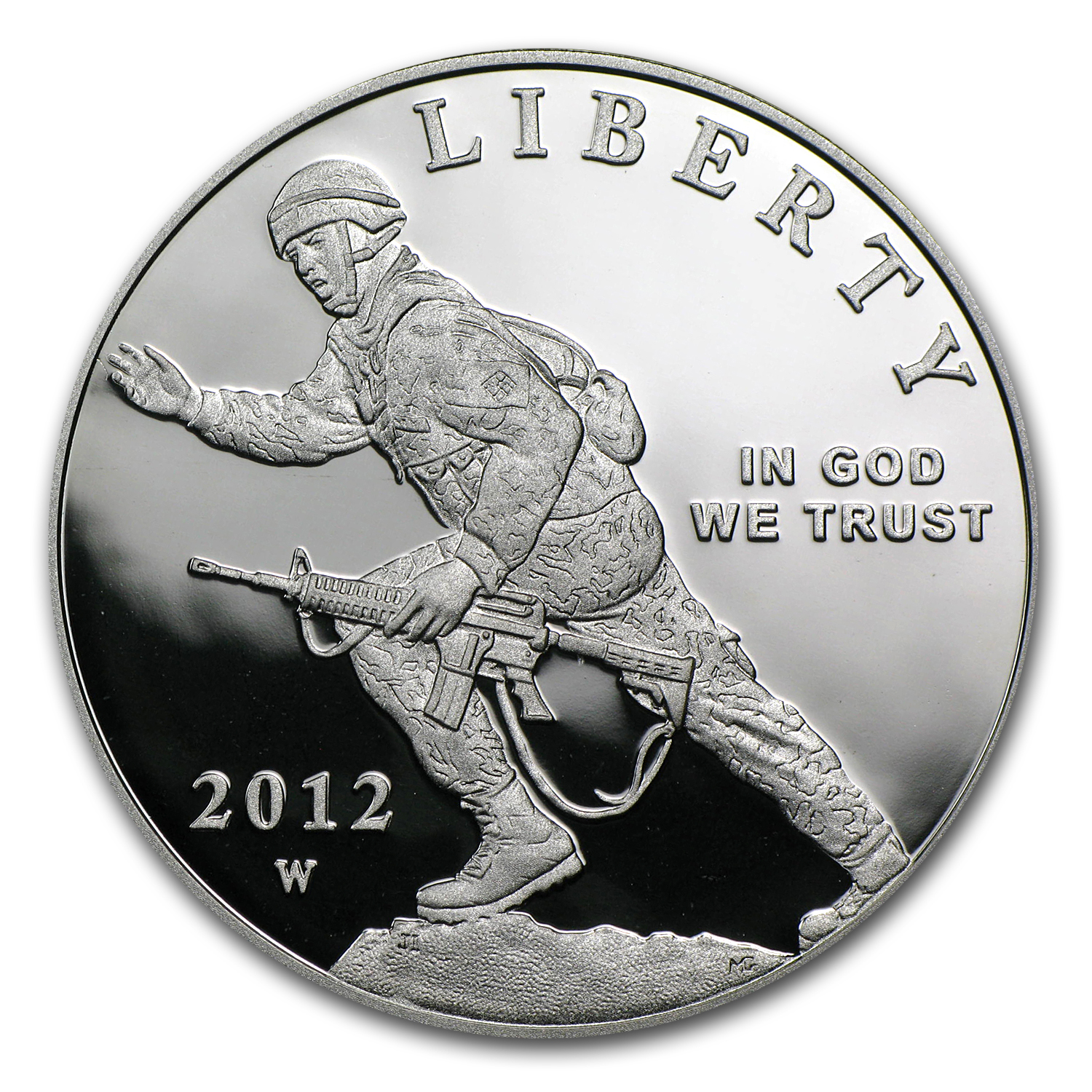 Buy 2012-W Infantry Soldier $1 Silver Commem Proof (w/Box & COA)