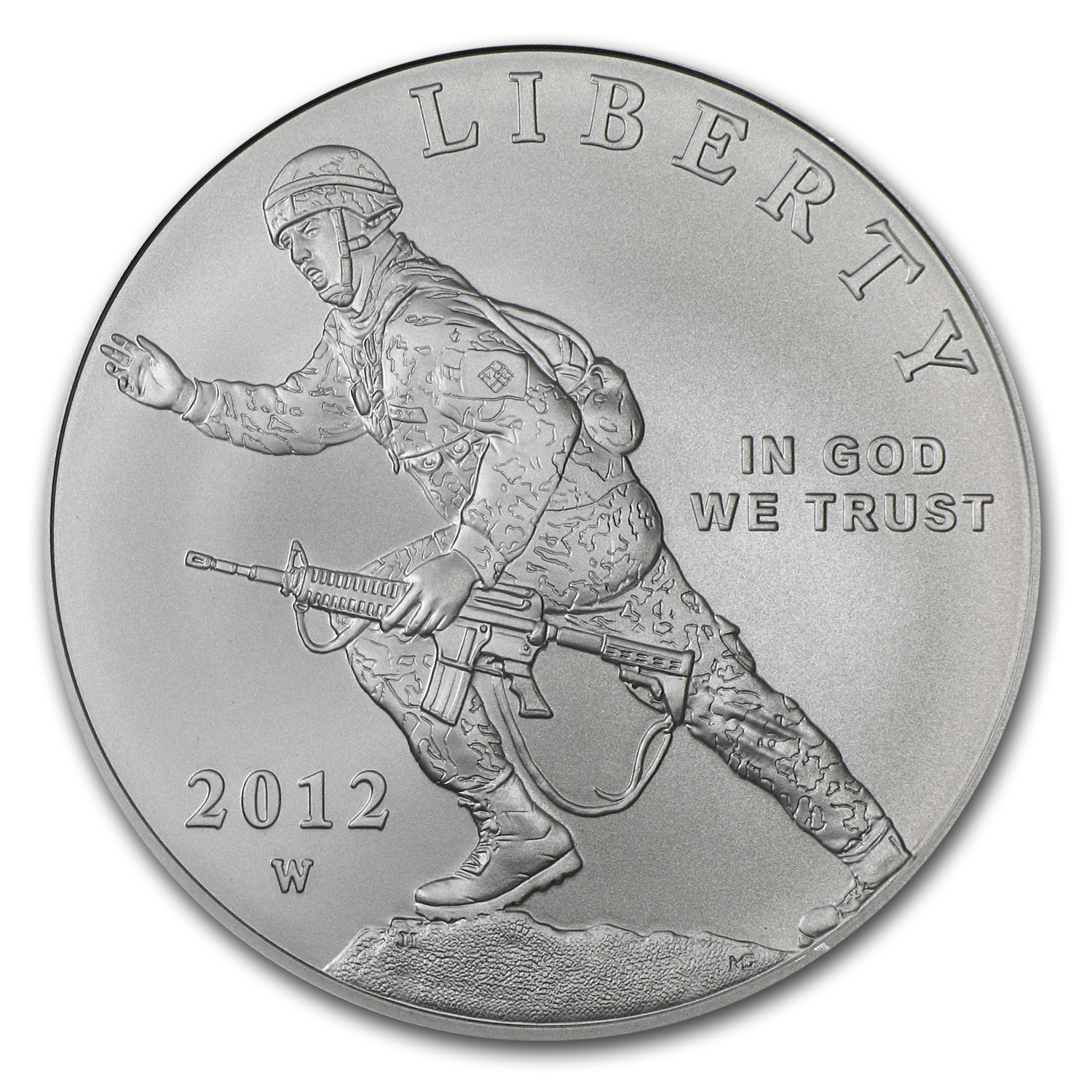 Buy 2012-W Infantry Soldier $1 Silver Commem BU (w/Box & COA)