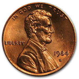 Buy 1984-D Lincoln Cent BU (Red)