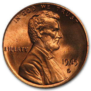 Buy 1985-D Lincoln Cent BU (Red)