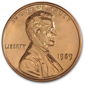 Buy 1989 Lincoln Cent BU (Red)
