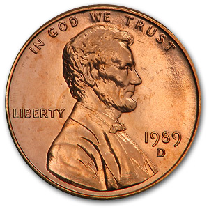 Buy 1989-D Lincoln Cent BU (Red)