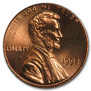 Buy 1992 Lincoln Cent BU (Red)