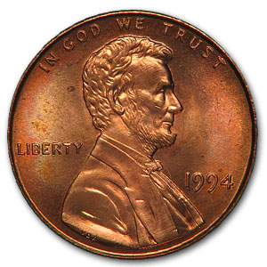 Buy 1994 Lincoln Cent BU (Red)