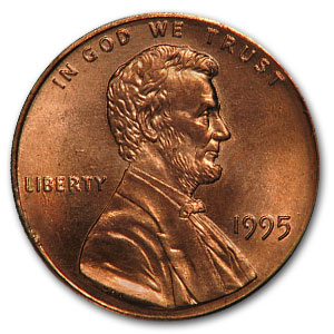 Buy 1995 Lincoln Cent BU (Red)
