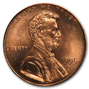 Buy 1995-D Lincoln Cent BU (Red)