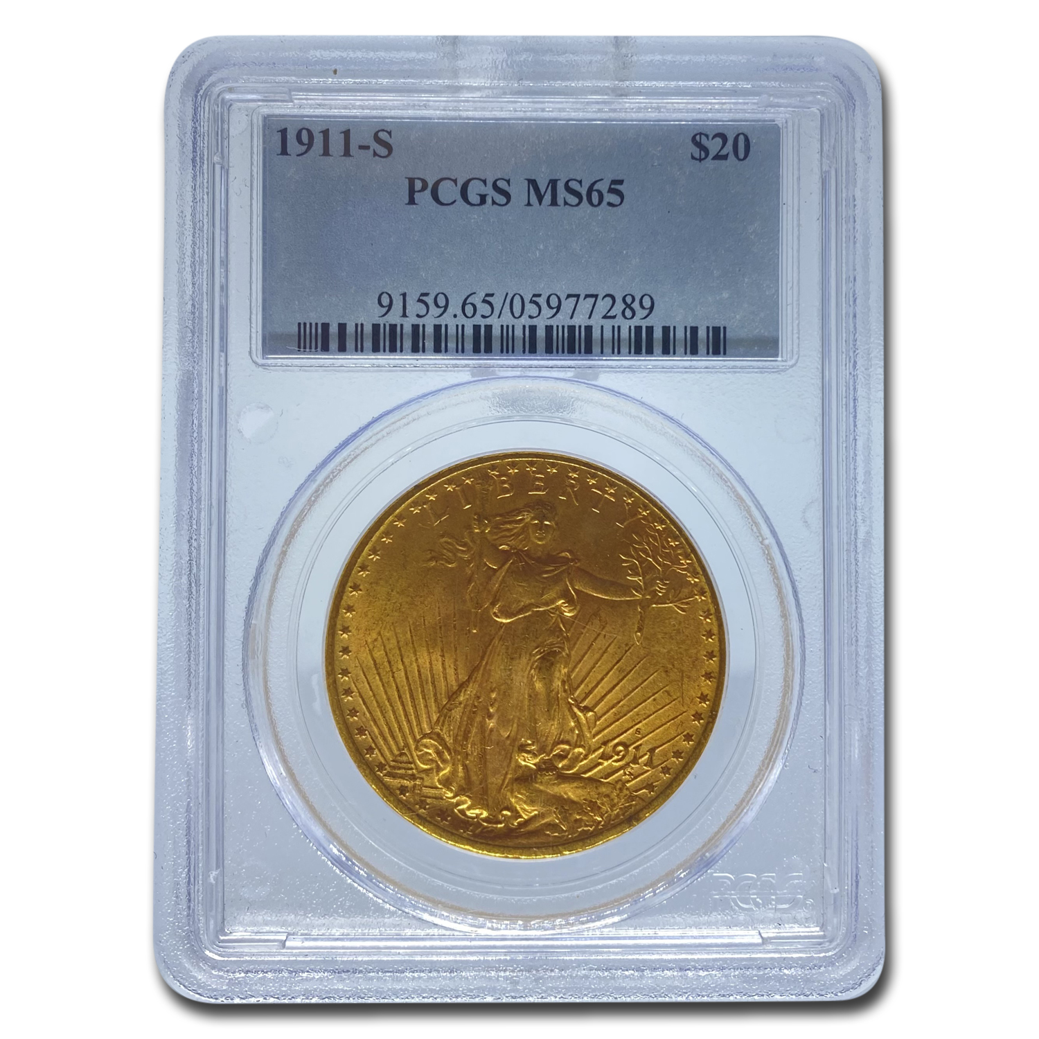 Buy 1911-S $20 Saint-Gaudens Gold Double Eagle MS-65 PCGS