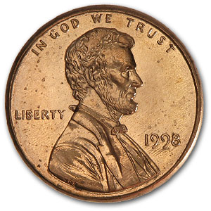 Buy 1998 Lincoln Cent MS BU (Red)