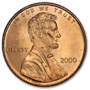 Buy 2000 Lincoln Cent BU (Red)