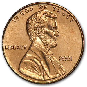 Buy 2001 Lincoln Cent BU (Red)