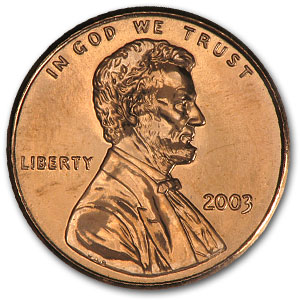 Buy 2003 Lincoln Cent BU (Red)
