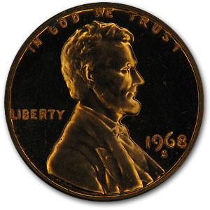 Buy 1968-S Lincoln Cent Gem Proof (Red)