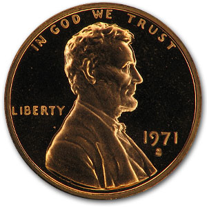 Buy 1971-S Lincoln Cent Gem Proof (Red)