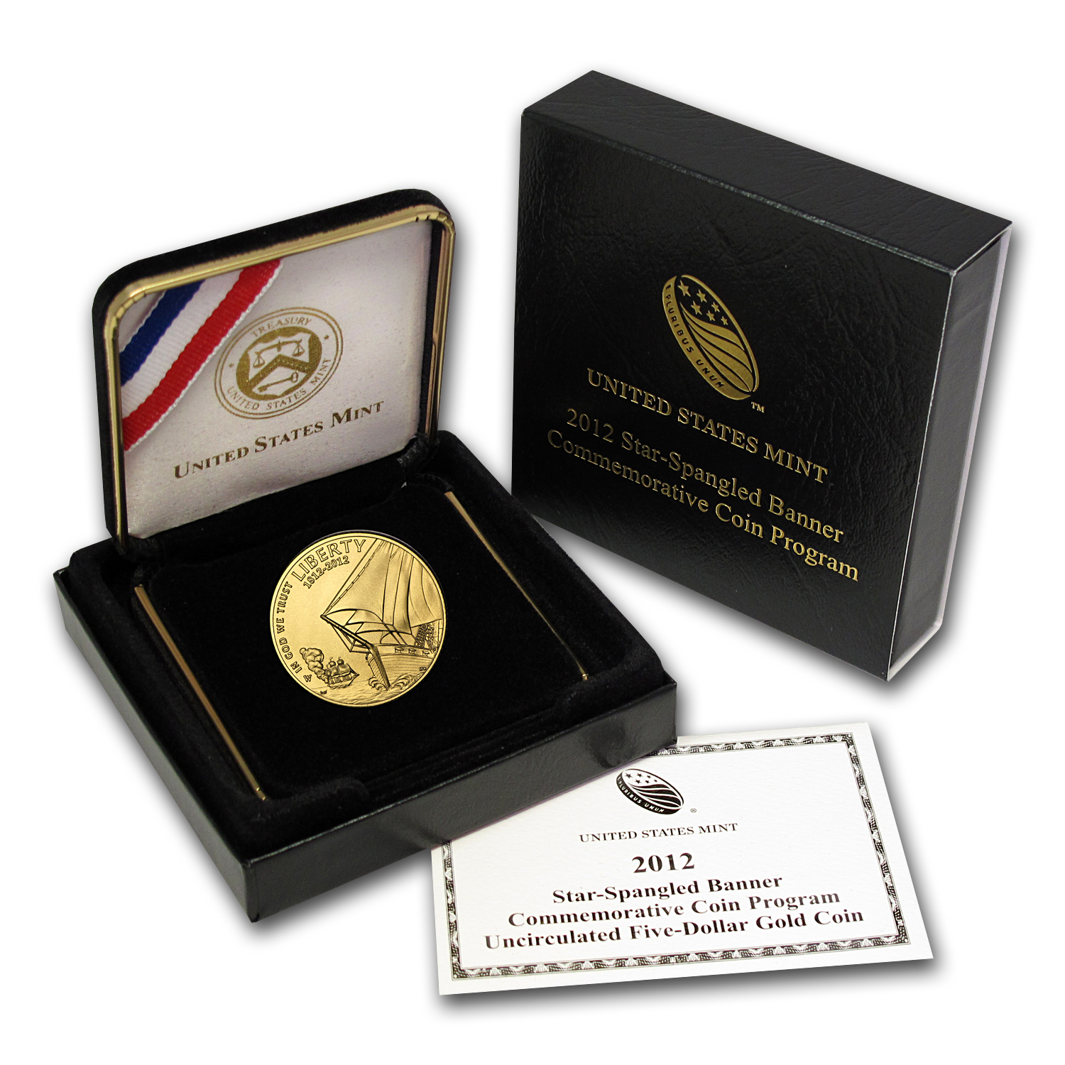 Buy 2012-W Gold $5 Commem Star Spangled Banner BU (w/Box & COA)