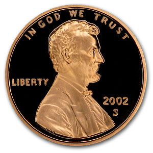 Buy 2002-S Lincoln Cent Gem Proof (Red)