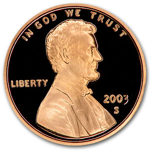 Buy 2003-S Lincoln Cent Gem Proof (Red)