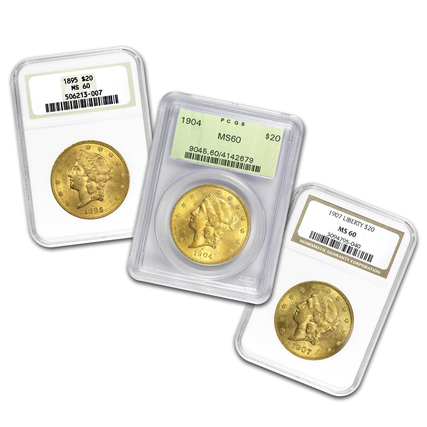 Buy $20 Liberty Gold Double Eagle MS-60 PCGS/NGC (Random)