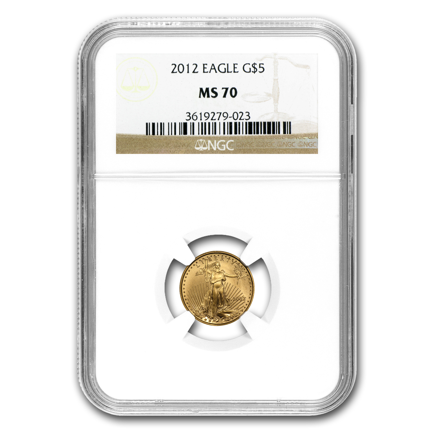 Buy 2012 1/10 oz American Gold Eagle MS-70 NGC