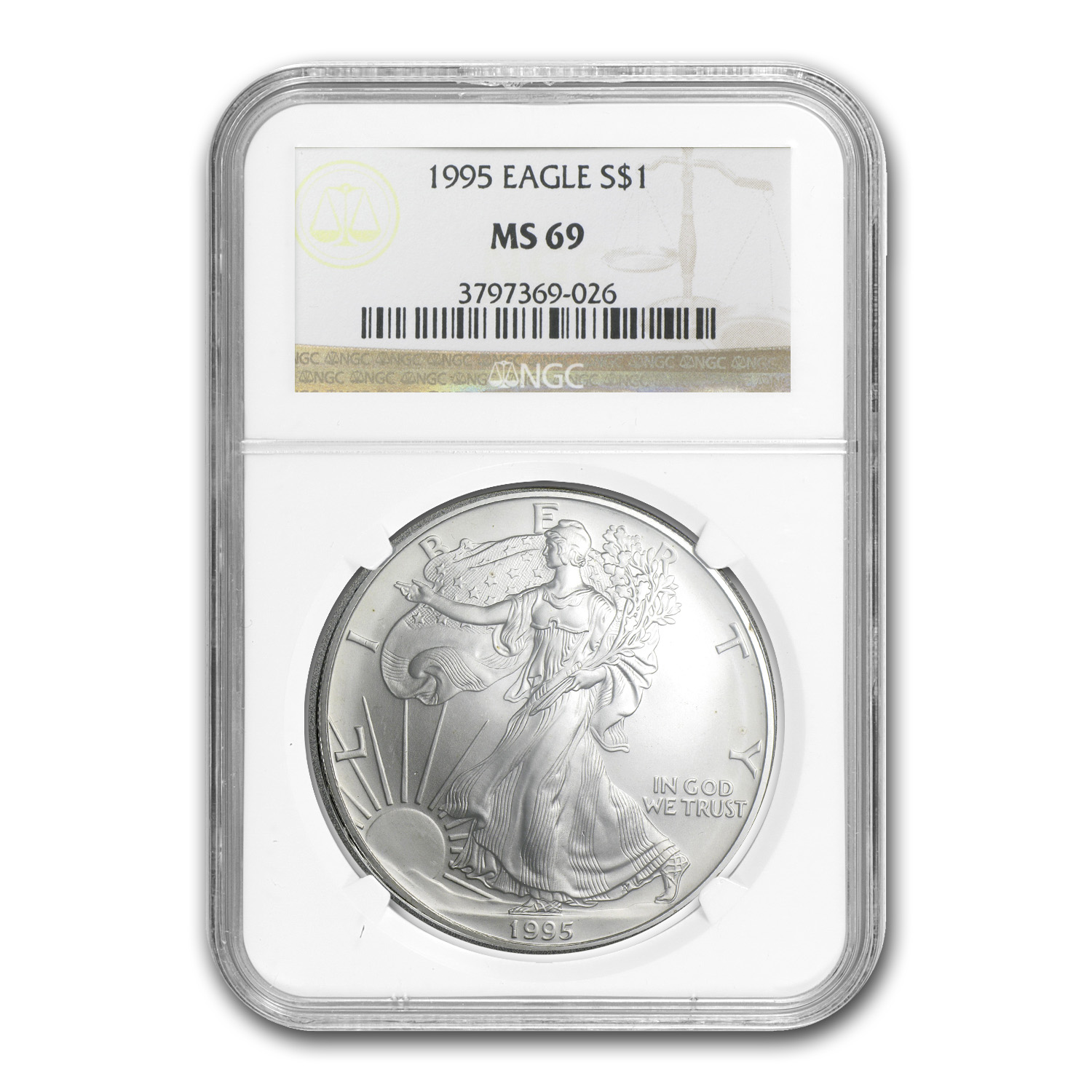 Buy 1995 American Silver Eagle MS-69 NGC