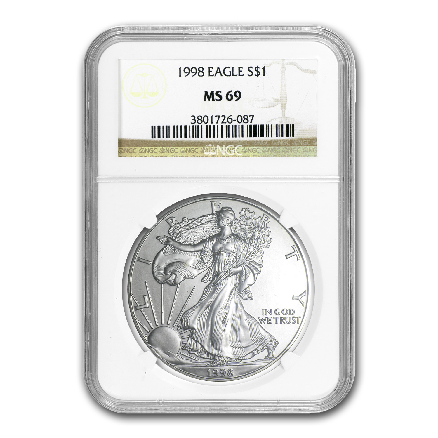 Buy 1998 American Silver Eagle MS-69 NGC