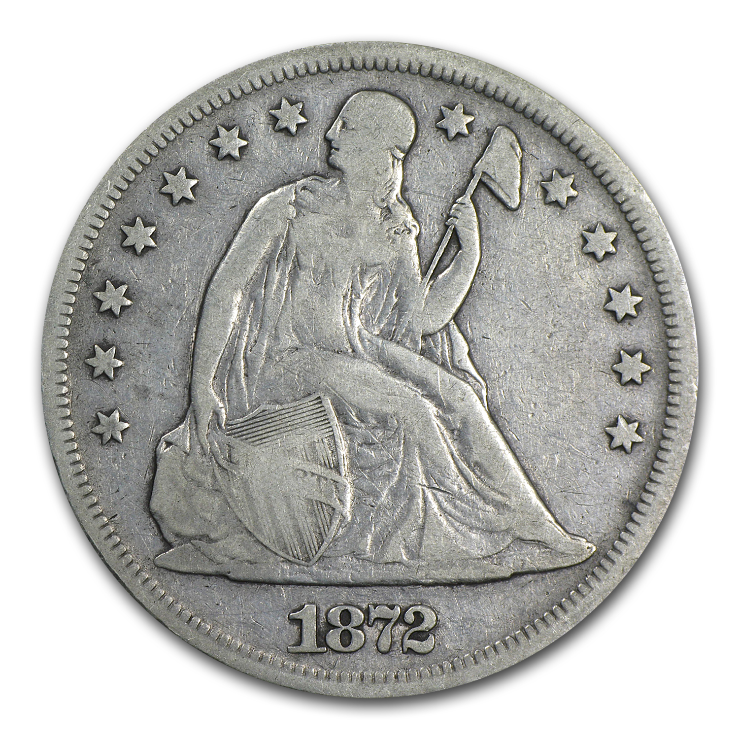 Buy 1872 Liberty Seated Dollar VF