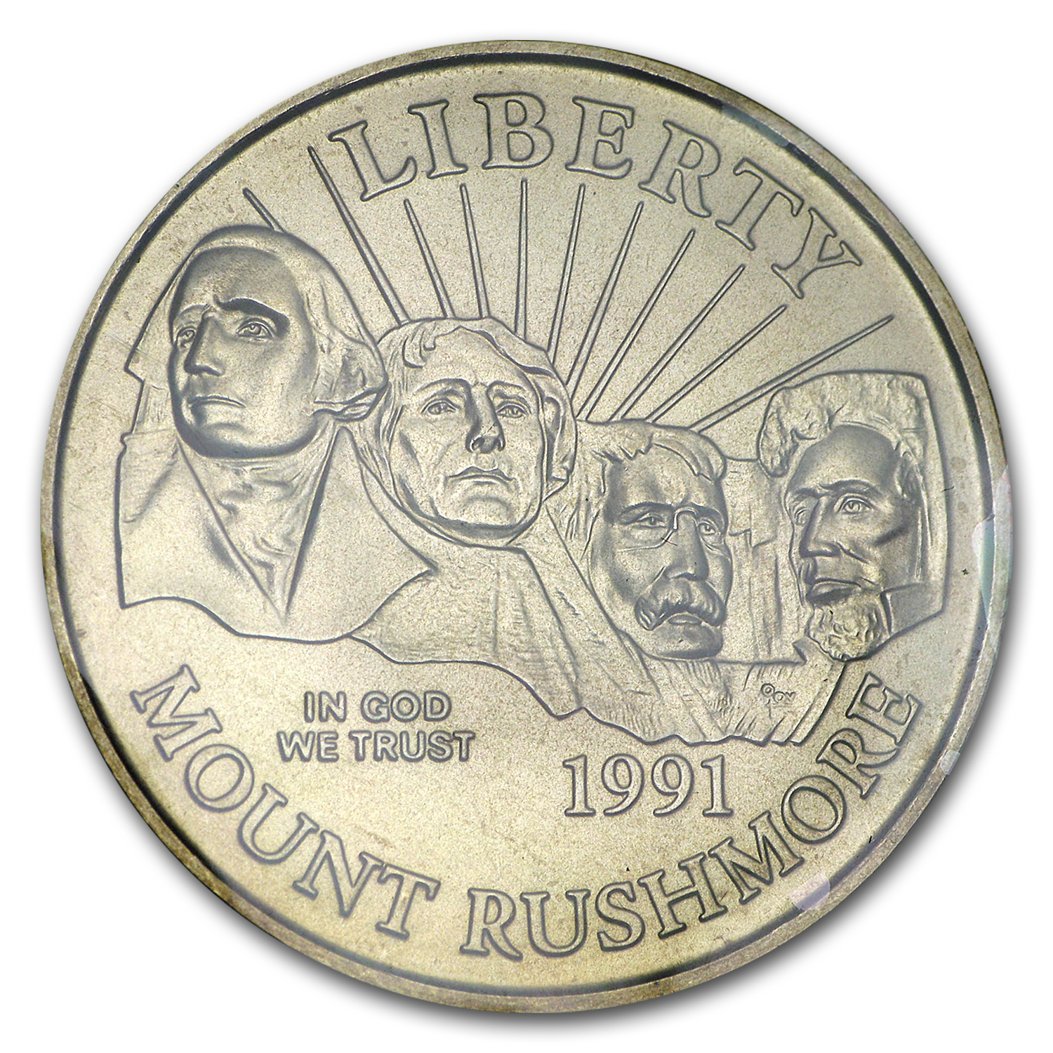 Buy 1991-D Mount Rushmore 1/2 Dollar Clad Commem BU (w/Box & COA)