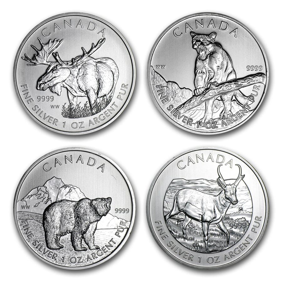 Buy 2011-2017 Canada 1 oz Silver Wildlife Series (Random)