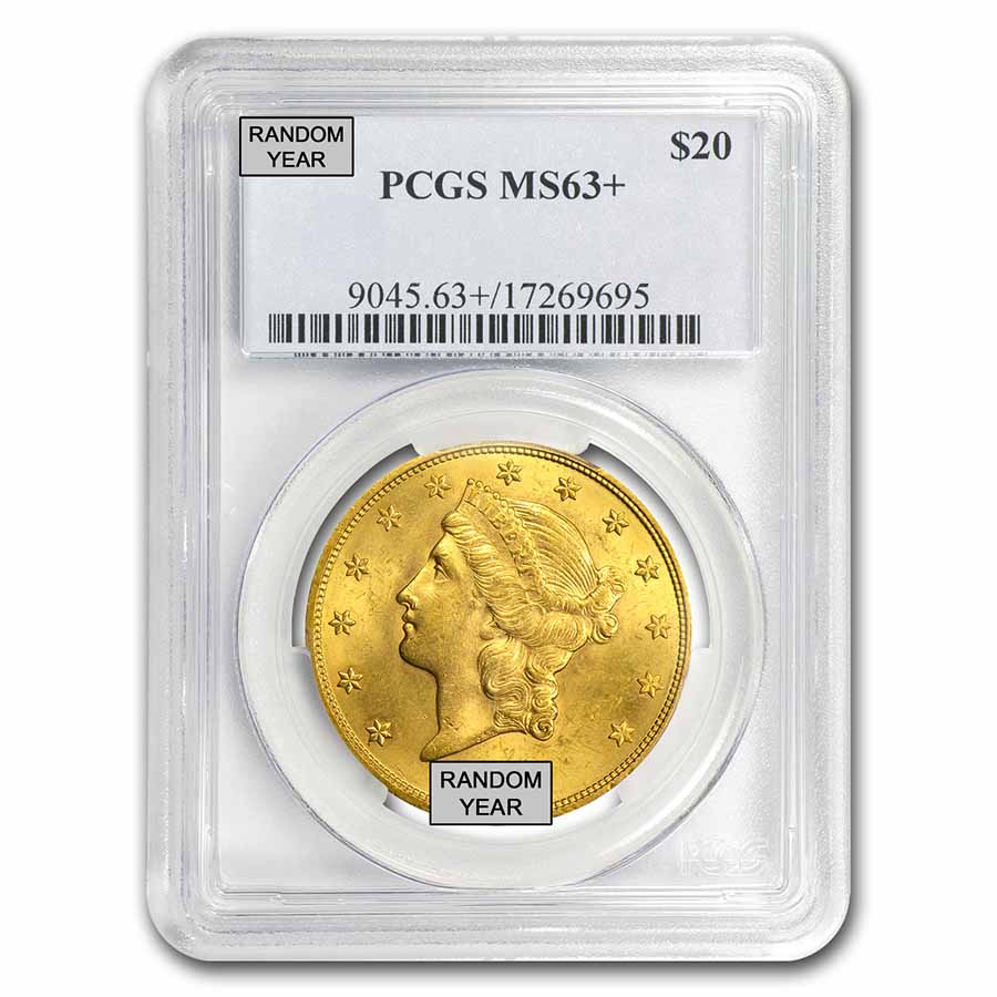 MS-63+ PCGS $20 Liberty Gold Double Eagle (Random)