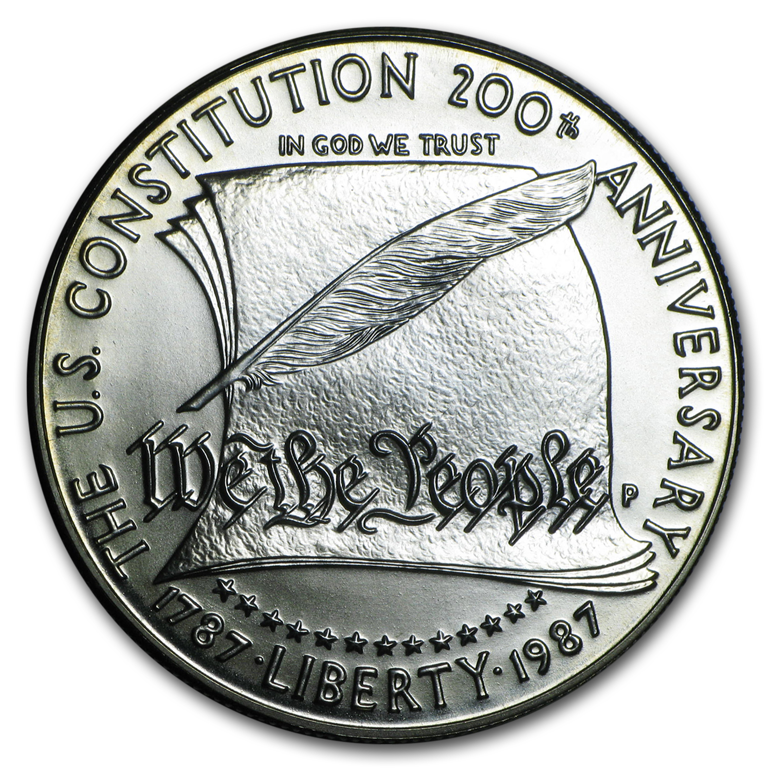 Buy 1987-P Constitution $1 Silver Commem BU (w/Box & COA)