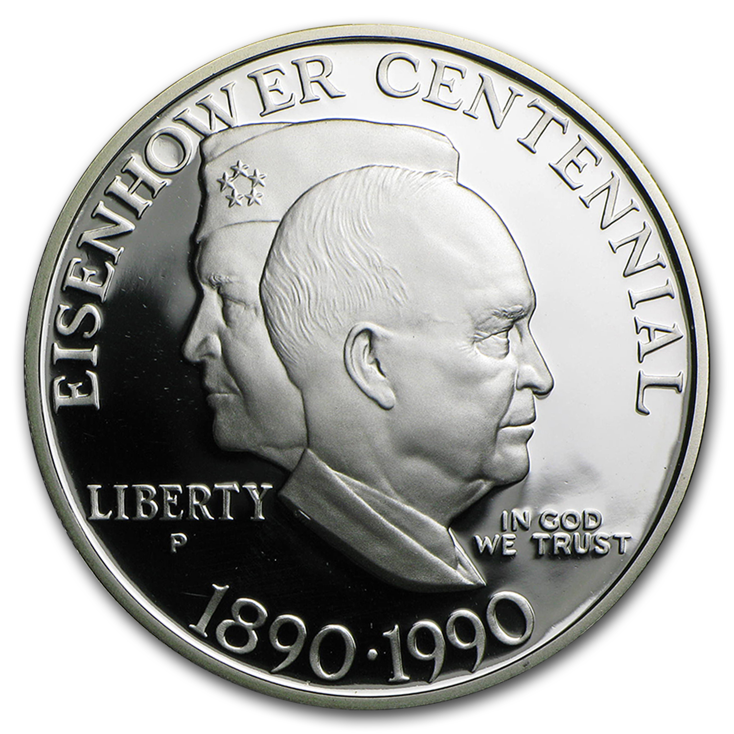 Buy 1990-P Eisenhower Centen $1 Ag Comm Pf w/Box COA
