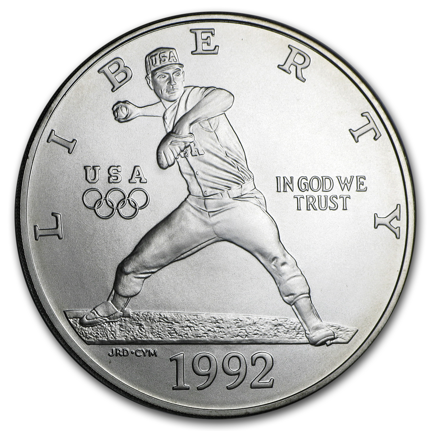 Buy 1992-D Olympic Baseball $1 Silver Commem BU (w/Box & COA)