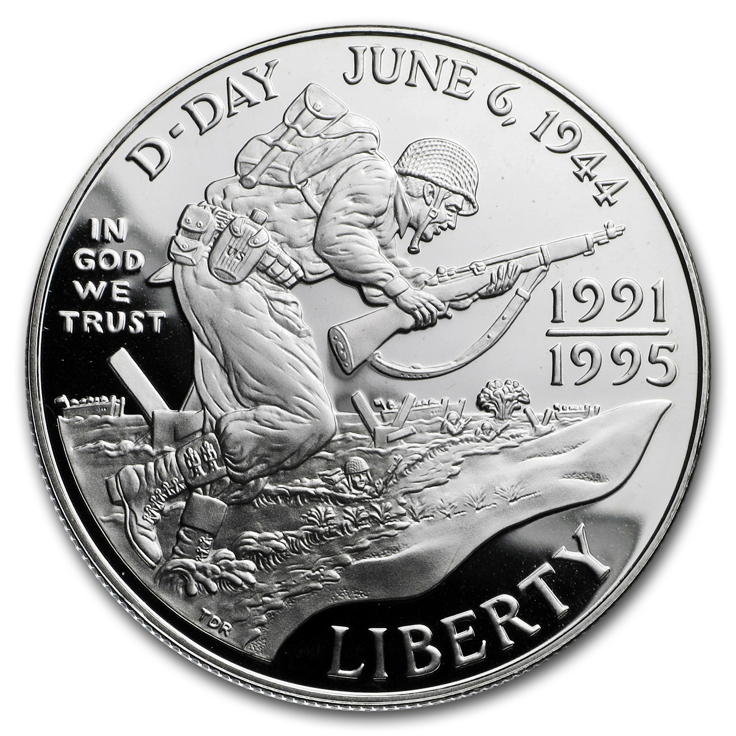 Buy 1993-W World War II $1 Silver Commem Proof (w/Box & COA)