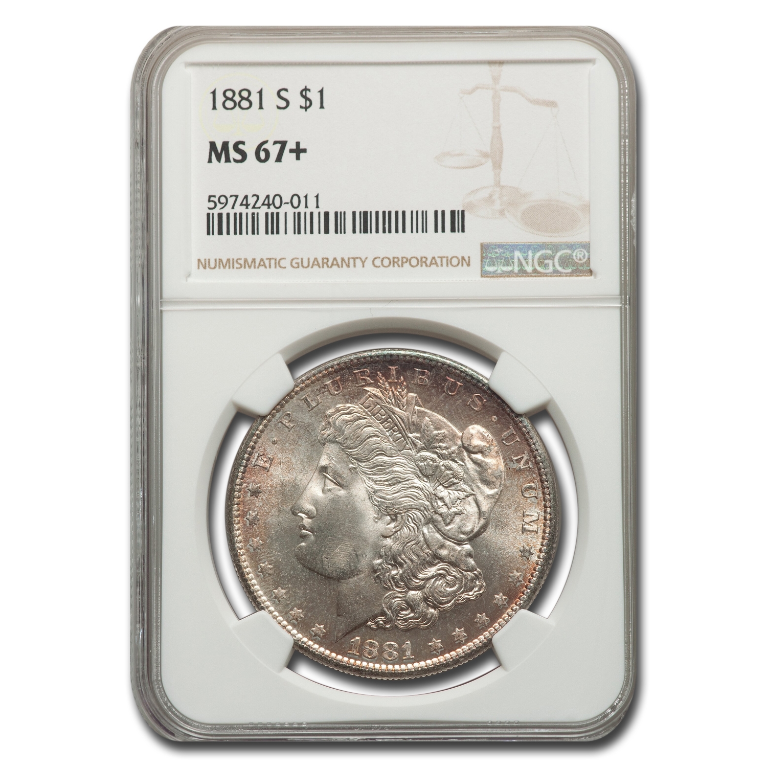 Buy 1881-S Morgan Dollar MS-67+ NGC