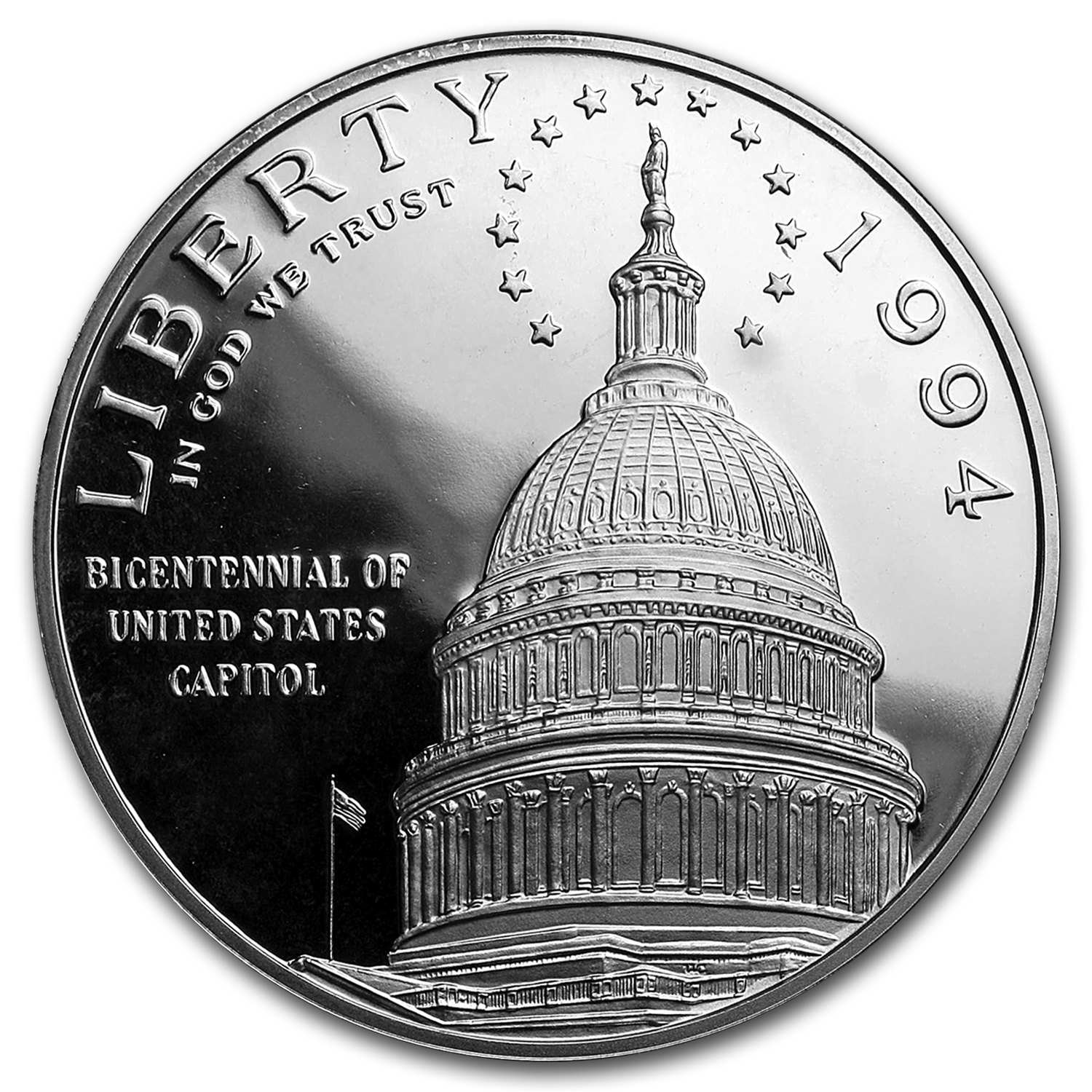 Buy 1994-S Capitol $1 Silver Commem Proof (w/Box & COA)