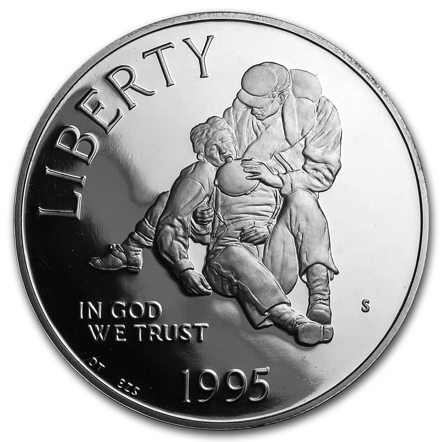 Buy 1995-S Civil War $1 Silver Commem Proof (w/Box & COA)