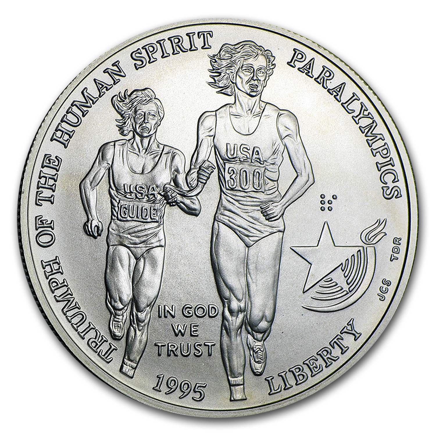 Buy 1995-D Olympic Blind Runner $1 Silver Commem BU (Capsule Only)