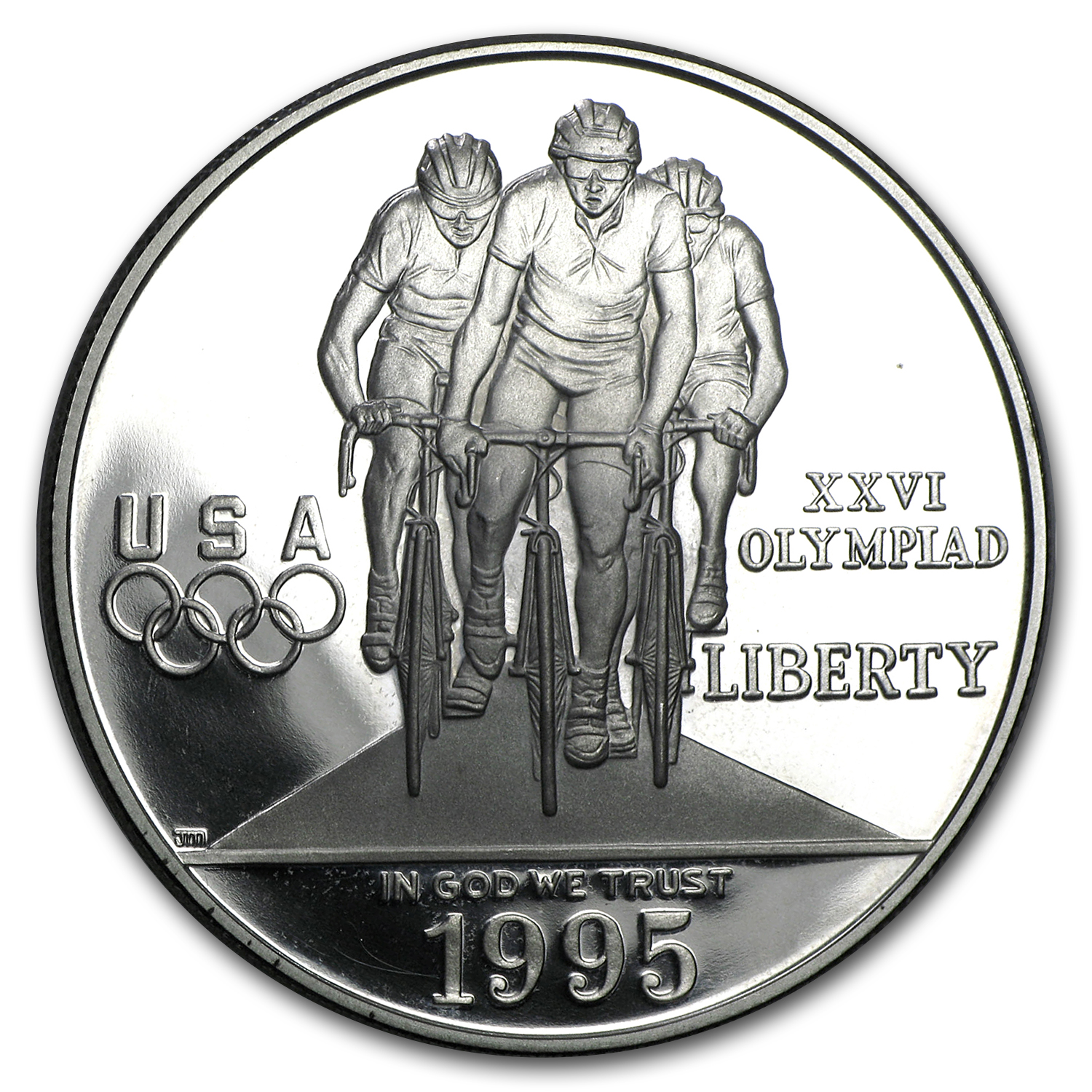 Buy 1995-P Olympic Cycling $1 Silver Commem Proof (w/Box & COA)