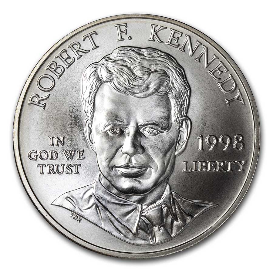 Buy 1998-S Robert F. Kennedy $1 Silver Commem BU (w/Box & COA)