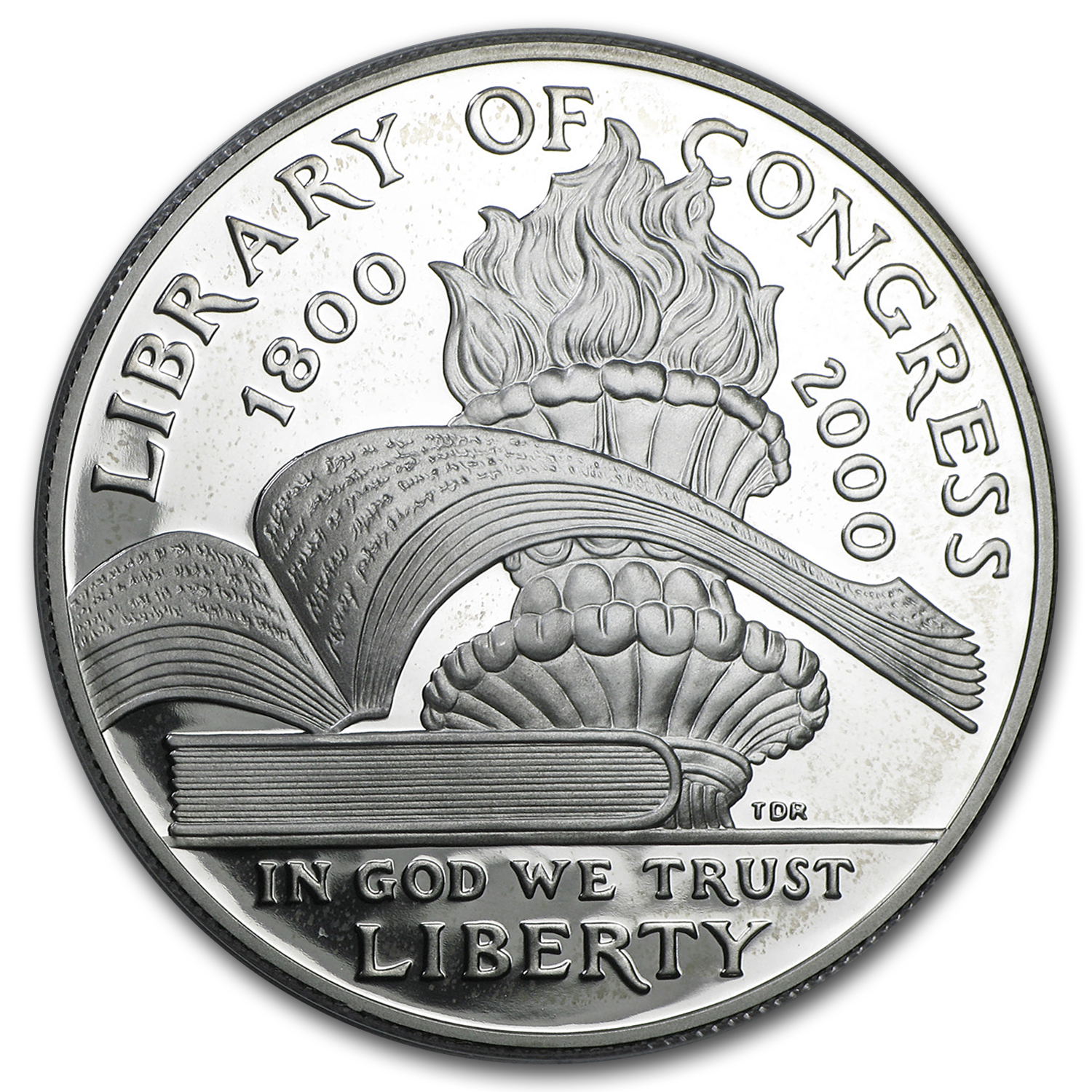 Buy 2000-P Library of Congress $1 Silver Commem Proof (w/Box & COA)