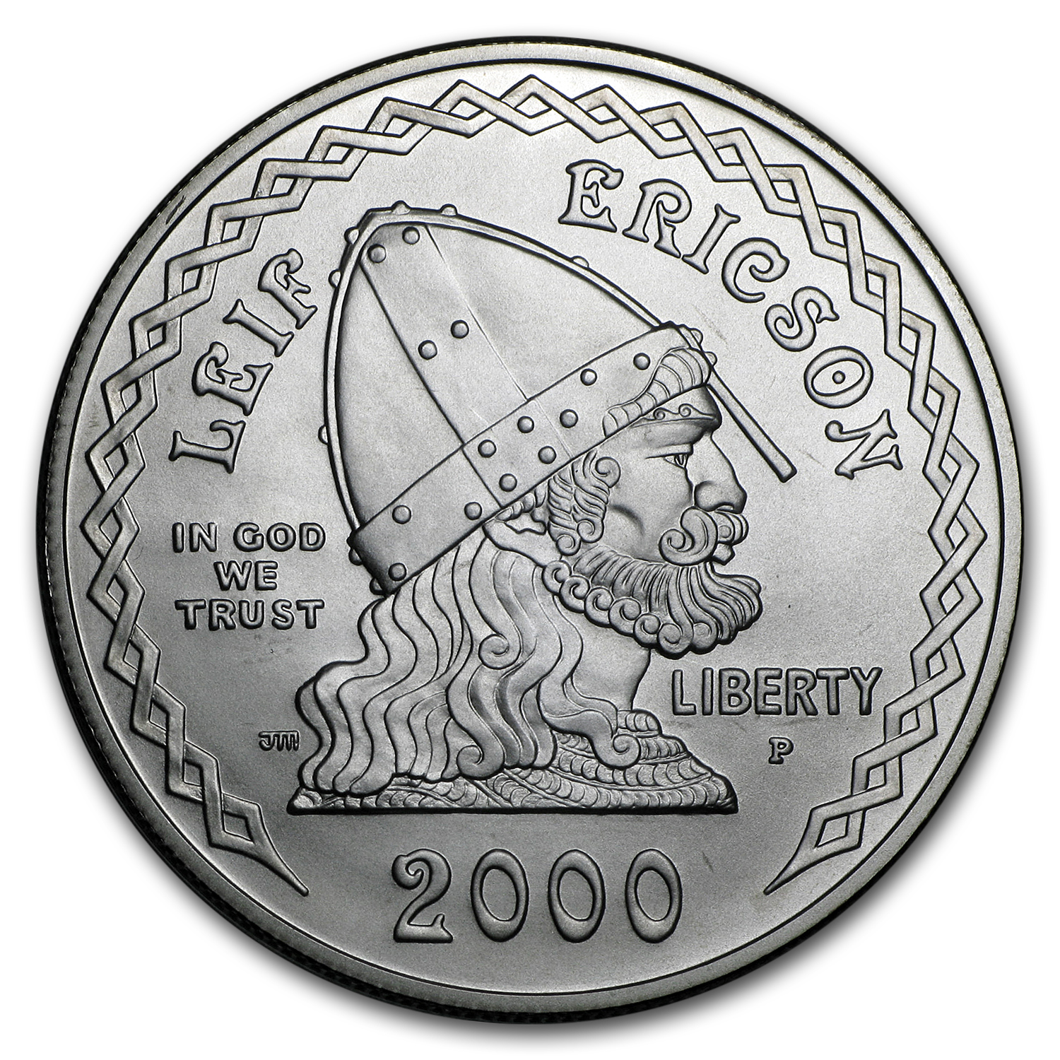 Buy 2000-P Leif Ericson $1 Silver Commem BU (w/Box & COA)