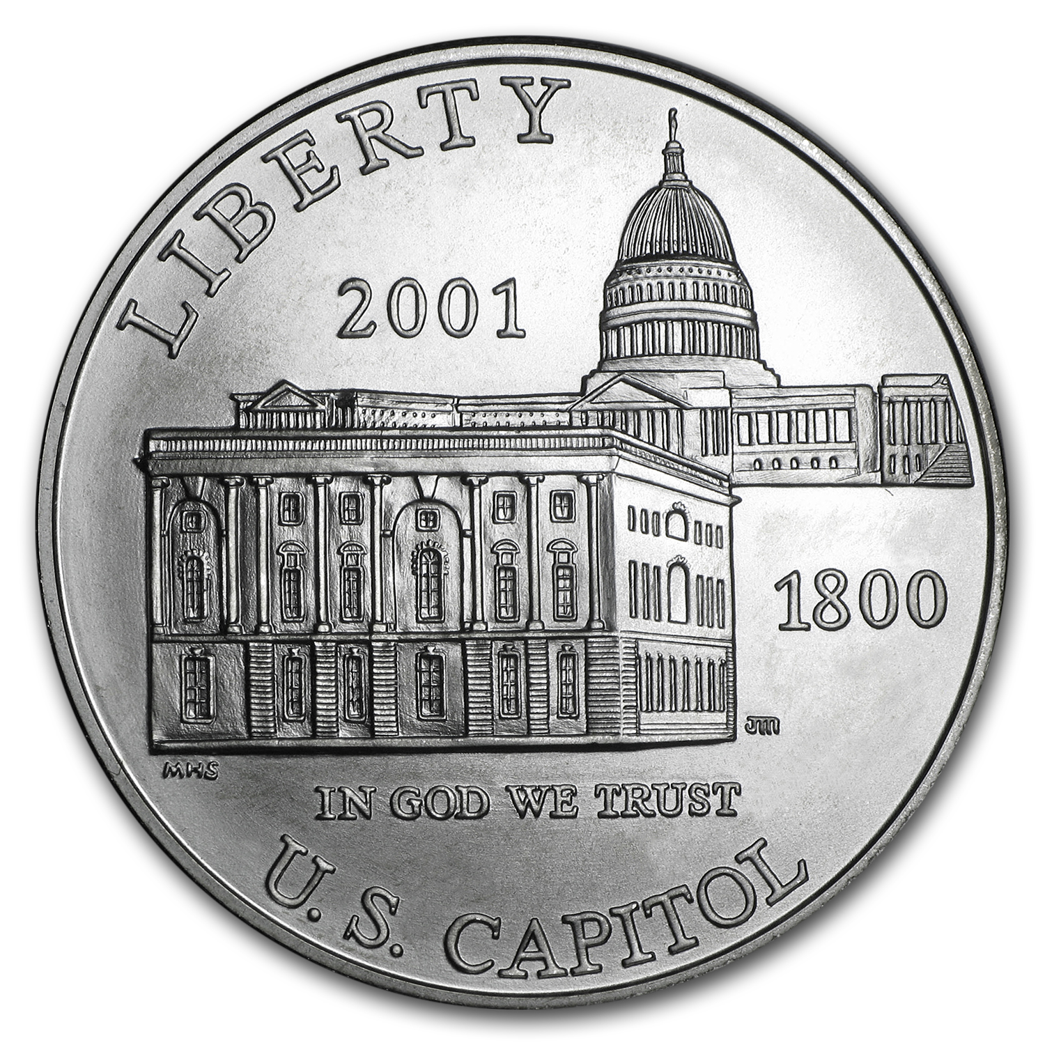 Buy 2001-P Capitol Visitor Center $1 Silver Commem BU (w/Box & COA)