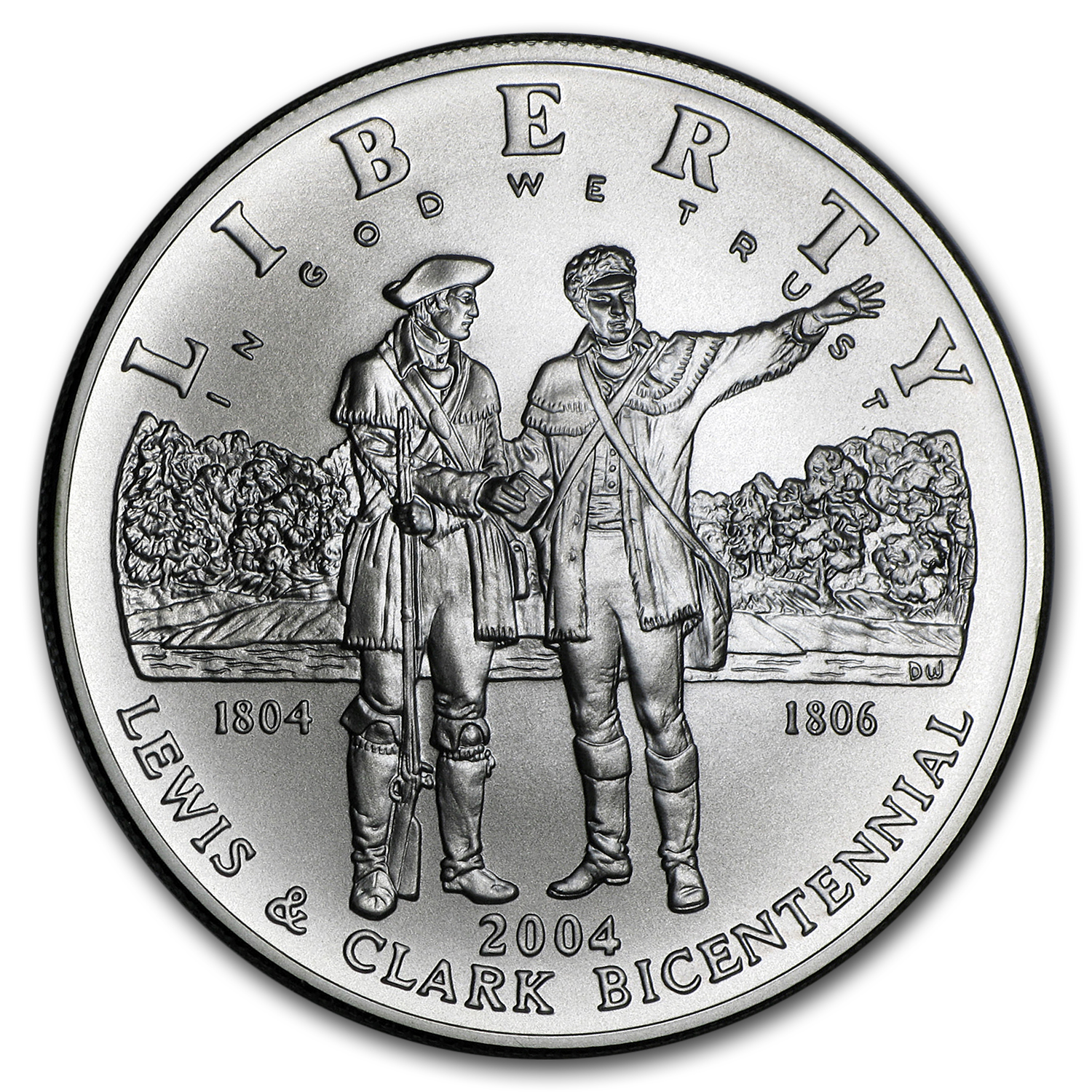 Buy 2004-P Lewis & Clark Bicent $1 Ag Com BU Box COA